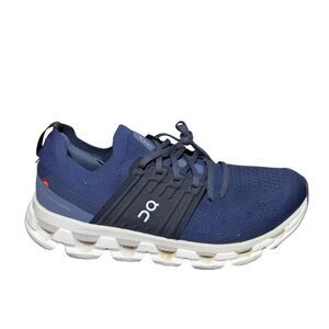 On Running Men's Blue and White Athletic Shoes